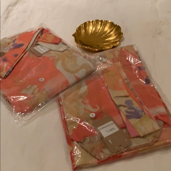 HOST PIC KIMONO MERMAID SEASHELL PRINT MULTI COLOR COTTON FABRICATION - Picture 5 of 7